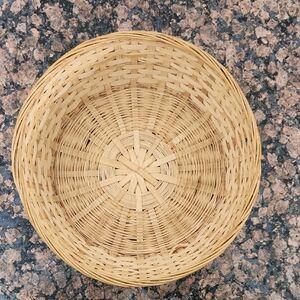 Large Round Natural Woven Basket